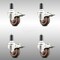 Service Caster 3 Inch 316SS High Temp Glass Filled Nylon 1-1/4 Inch Stem Caster Set Lock Brake SCC-SS316TTLEX20S314-GFNSHT-114-4 - alternate 1